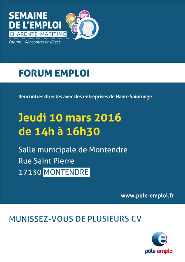 Forum de l'emploi à Montendre