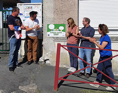 l'espace sans tabac autour de l'école Jacques Baumont