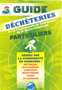Le guide des décheteries de la Haute Saintonge