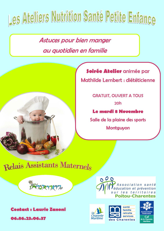 Atelier nutrition du RAM des 3 Monts