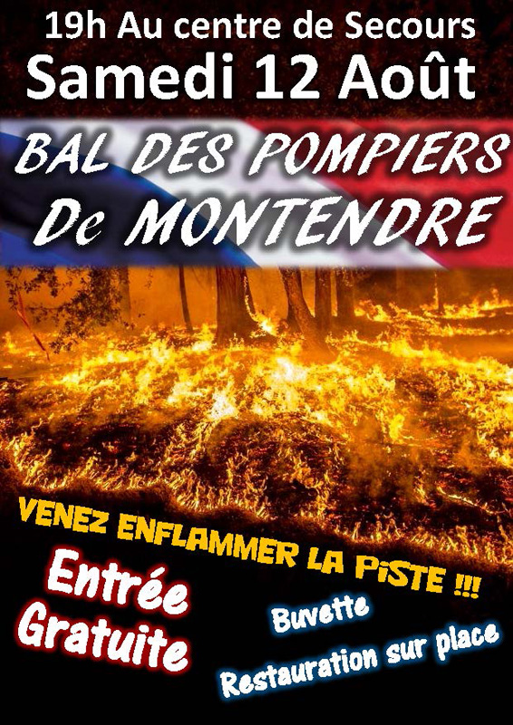 Traidtionnel bal des pompiers de Montendre