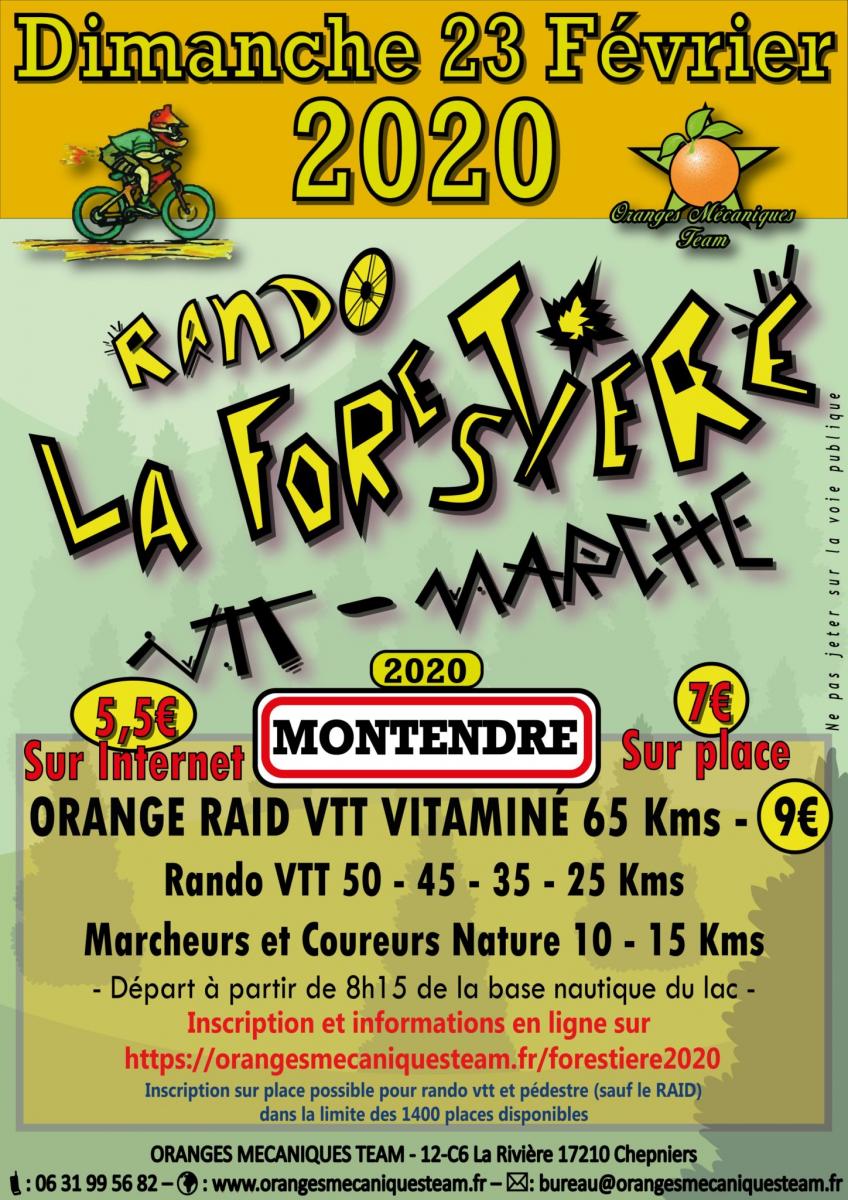 11e édition de la rando la forestière à Montendre