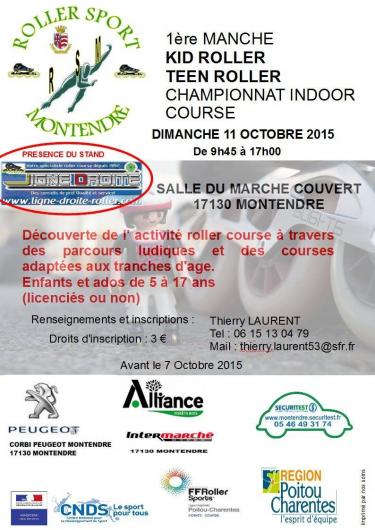 Kid / Teen Roller du Championnat indoor course de Montendre