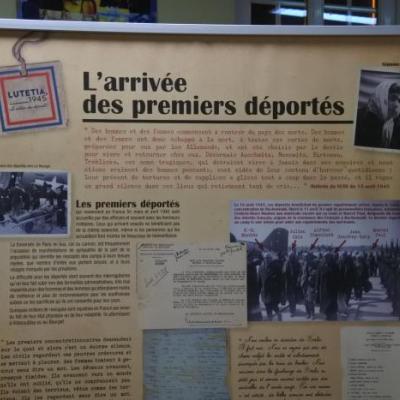 Exposition Lutétia 1945 , le retour des déportés à Montendre