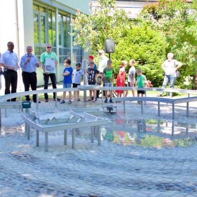 Montendre a offert la pompe qui alimente cette fontaine